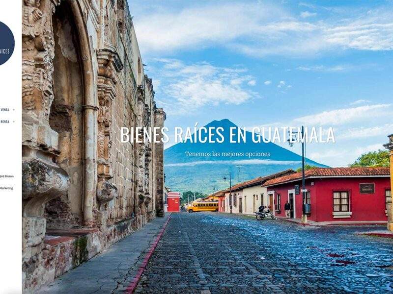 Bienenes Raices Guatemala Marketing pagina web diseno grafico digital inmuebles