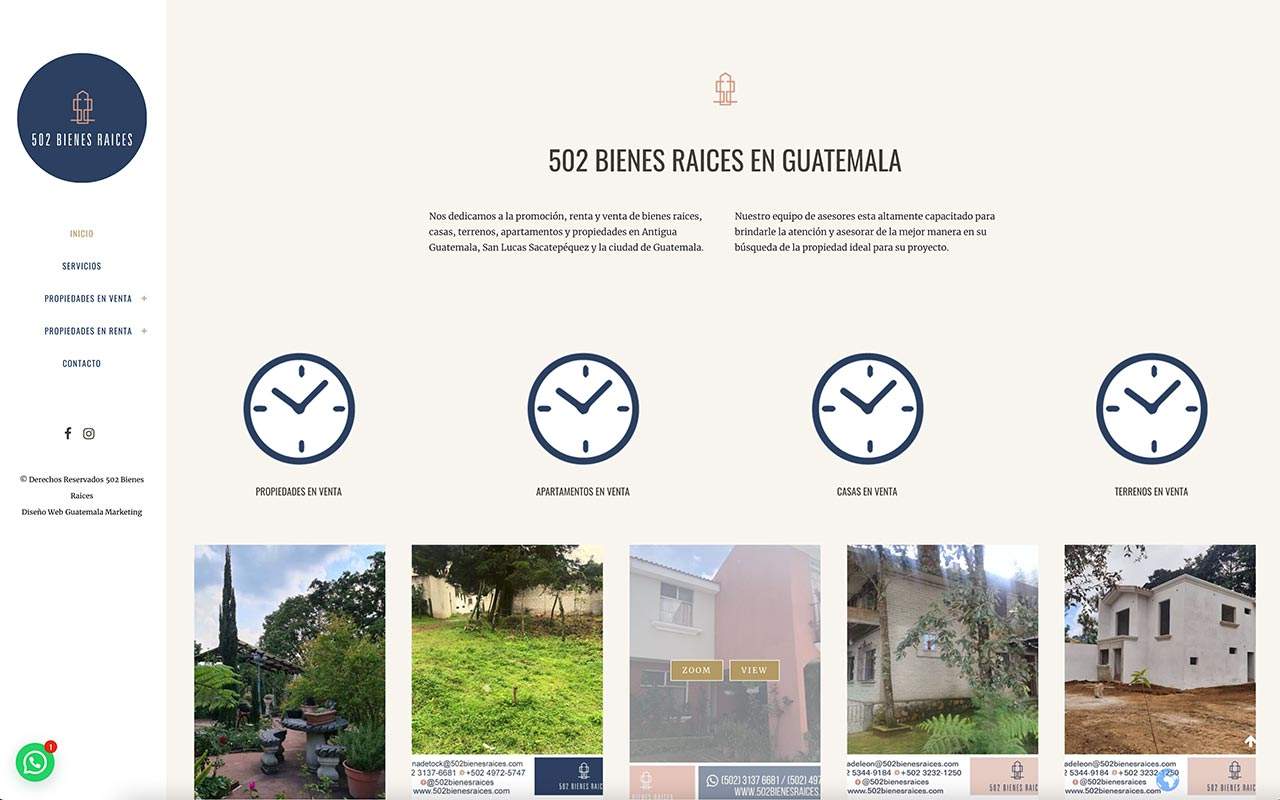  Bienenes Raices Guatemala Marketing pagina web diseno grafico digital inmuebles 
