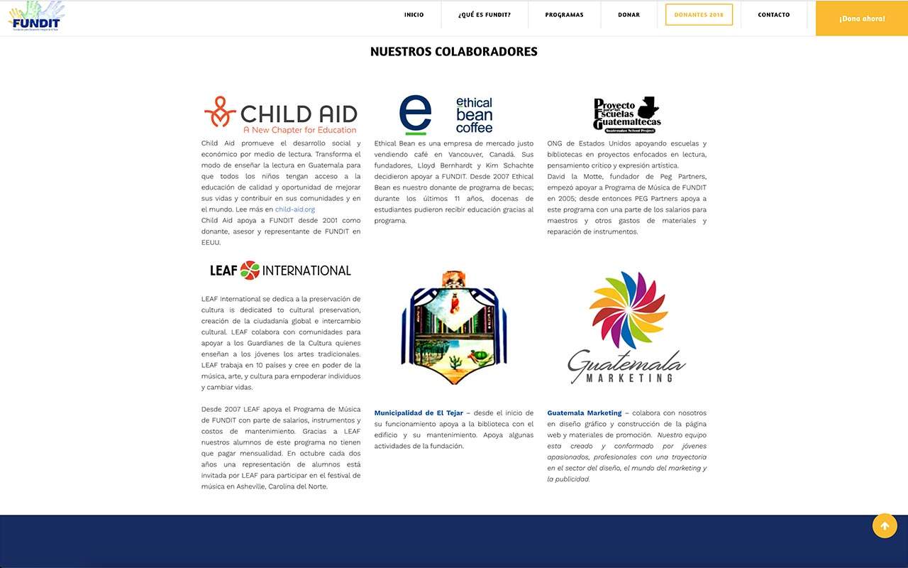FUNDIT Guatemala Marketing pagina web diseno grafico digital desarrollo integral El Tejar 