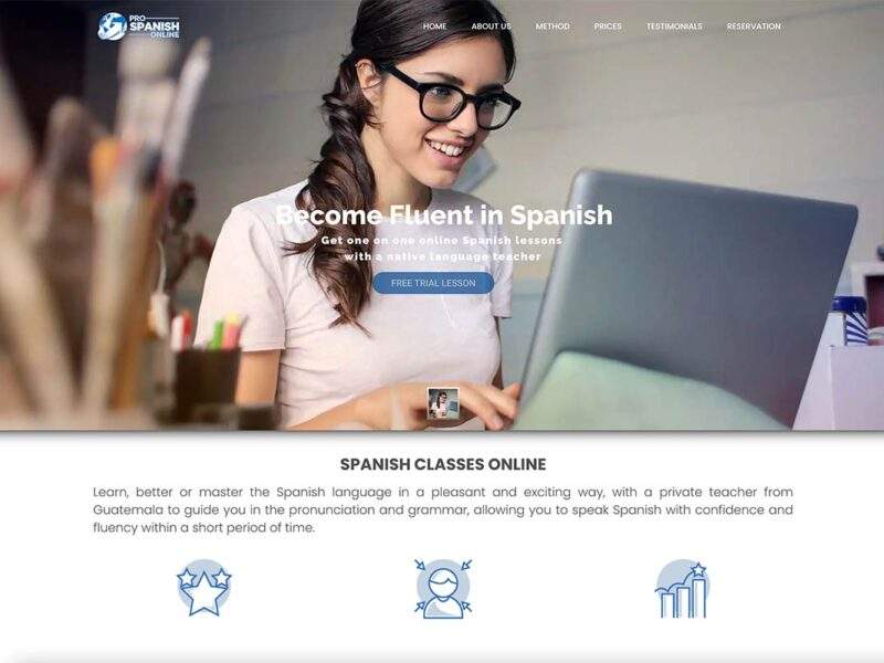 Pro Spanish Online Guatemala Marketing pagina web diseno grafico digital class estudent teacher