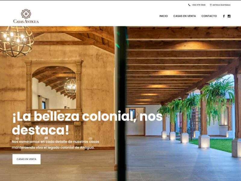 casas antigua Construcciones Empresariales Guatemala Marketing pagina web diseno grafico digital
