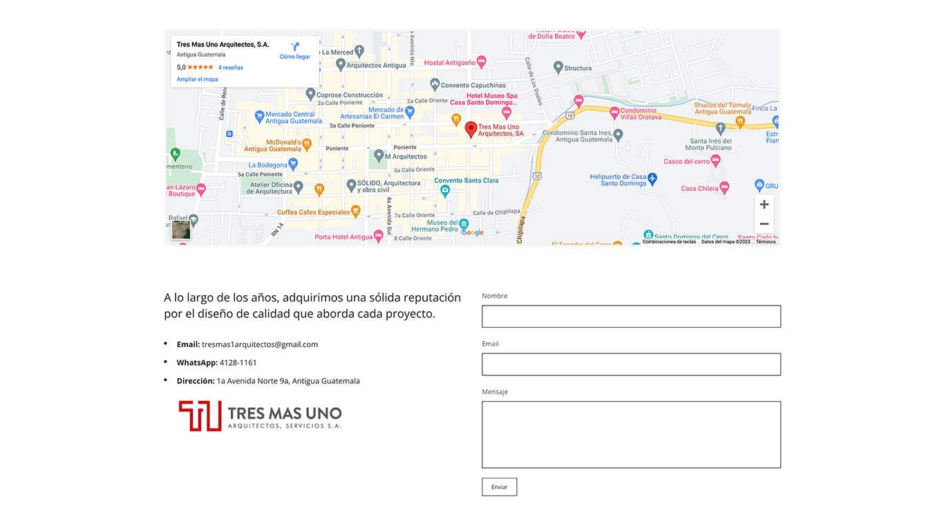 pagina web guatemala marketing arquitectos estudio arquitectura publicidad wordpress